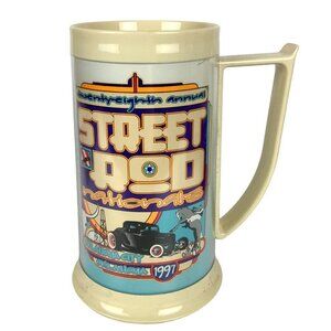 Vintage 1997 Street Rod Nationals Plastic Mug Oklahoma City By Royal Crest USA